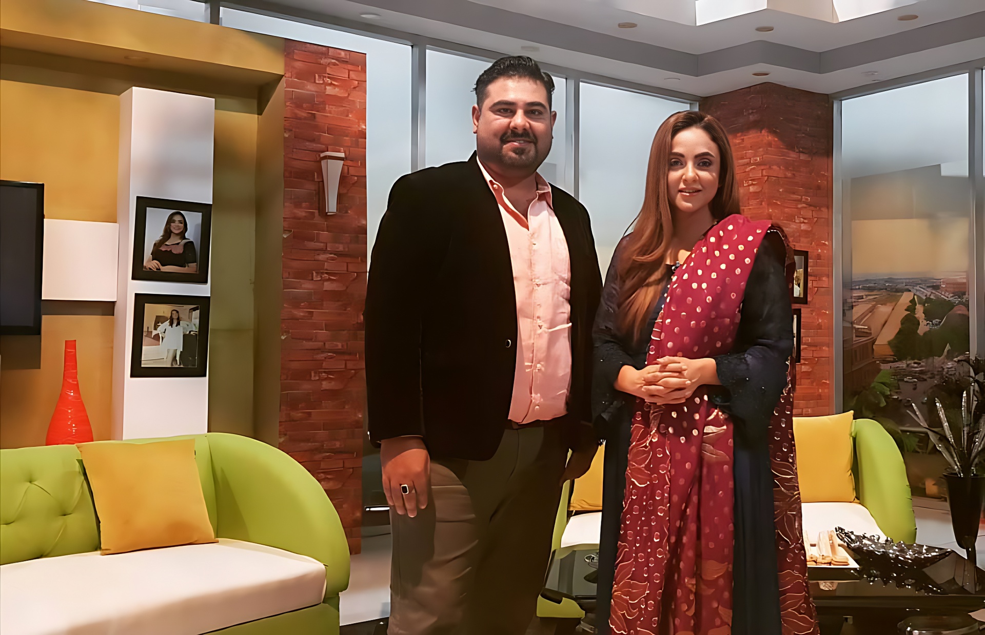 AT PTV Home In Nadia Khan Show